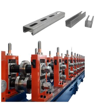 เครื่องผลิตสูง Rack Roll Forming Machine C เครื่องผลิตกระบวนการกระบวนการกระบวนการกระบวนการ